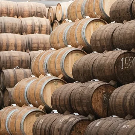 Stack of barrels
